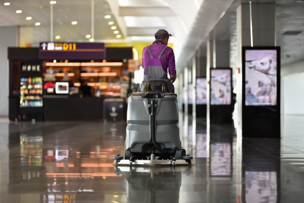 floor-cleaning-airport
